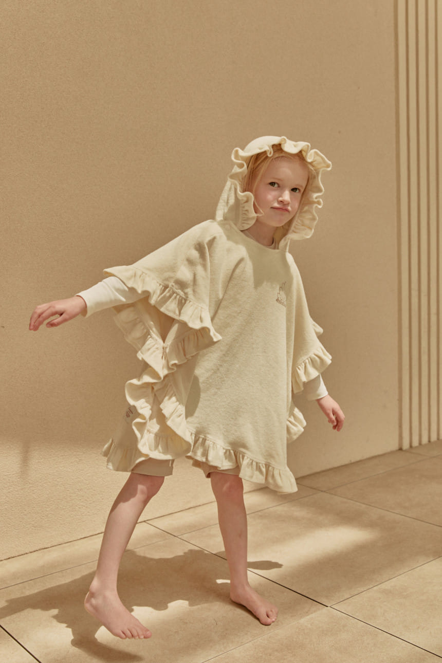 Lolobole - Korean Children Fashion - #stylishchildhood - Frill Lolo Poncho - 3