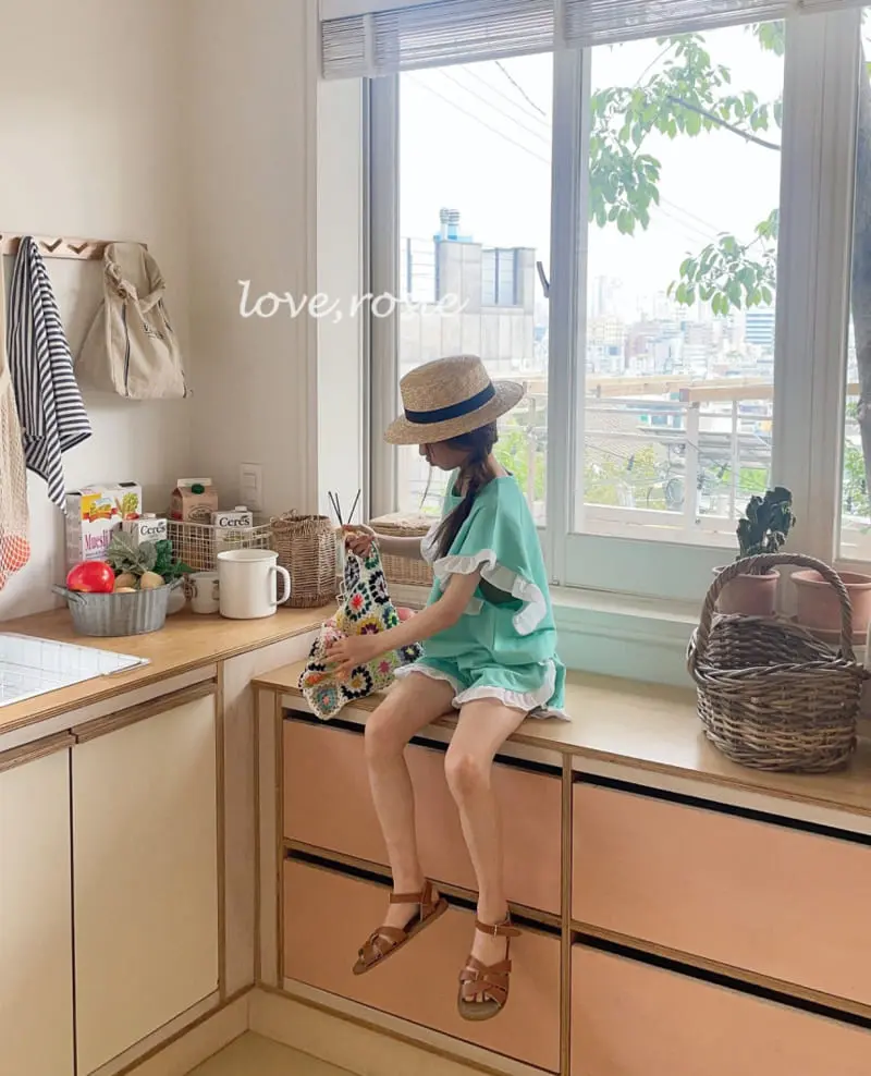 Love Rosie - Korean Children Fashion - #childofig - Shalrot Frill Shorts Top Bottom Set - 6