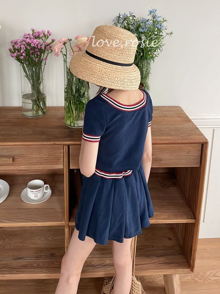 Love Rosie - Korean Children Fashion - #fashionkids - Towel Mu Mu Skirt Top Bottom Set - 7