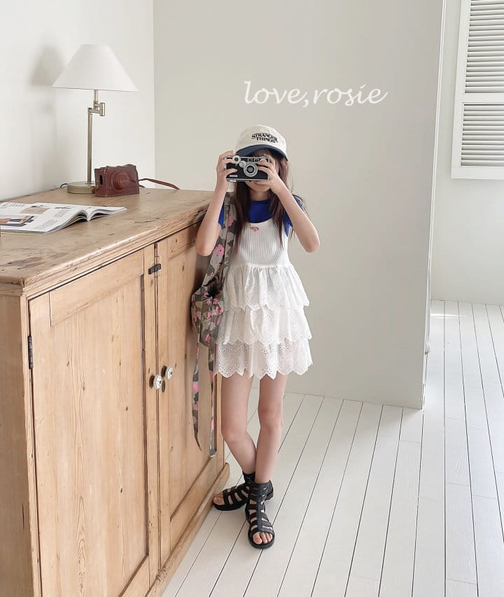 Love Rosie - Korean Children Fashion - #kidsshorts - Eyelet Punching Kan Kan One-Piece - 2