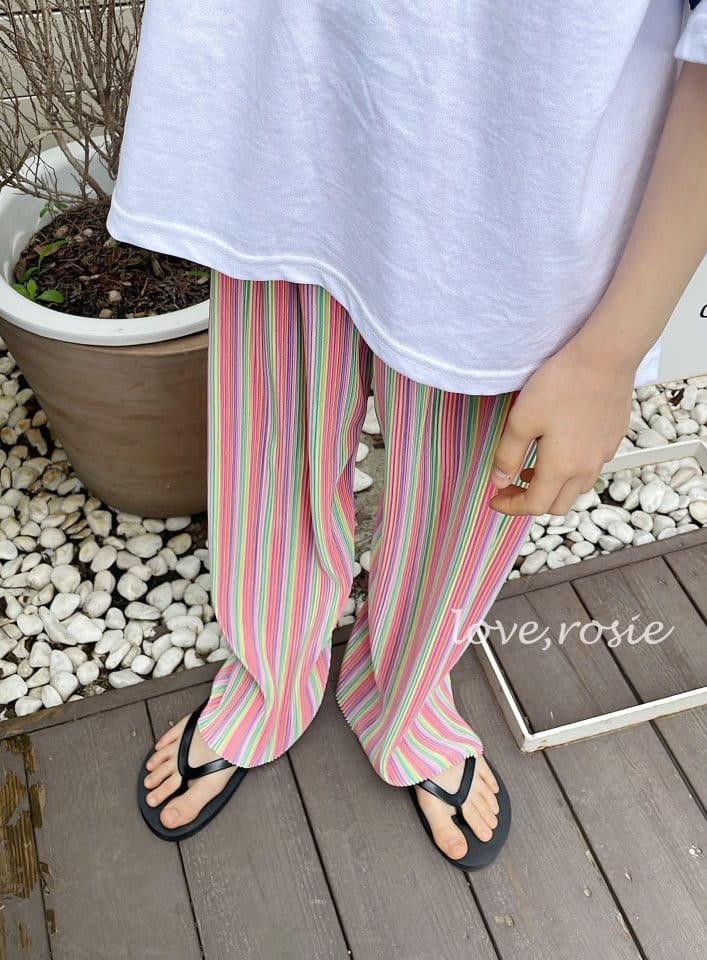 Love Rosie - Korean Children Fashion - #minifashionista - Rainbow Pleats Pants - 2