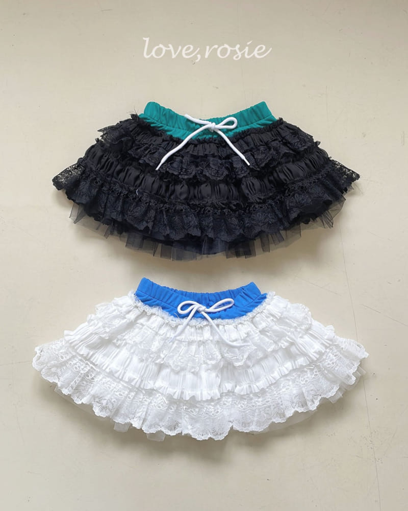 Love Rosie - Korean Children Fashion - #stylishchildhood - Mu Kan Kan Lace Skirt - 2