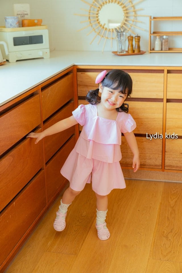 Lydia - Korean Children Fashion - #childofig - French Kan Top Bottom Set - 3