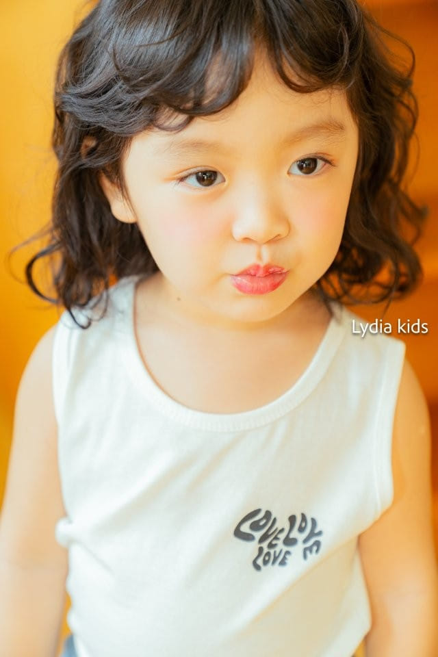 Lydia - Korean Children Fashion - #designkidswear - Love Layered Sleeveless Tee - 4