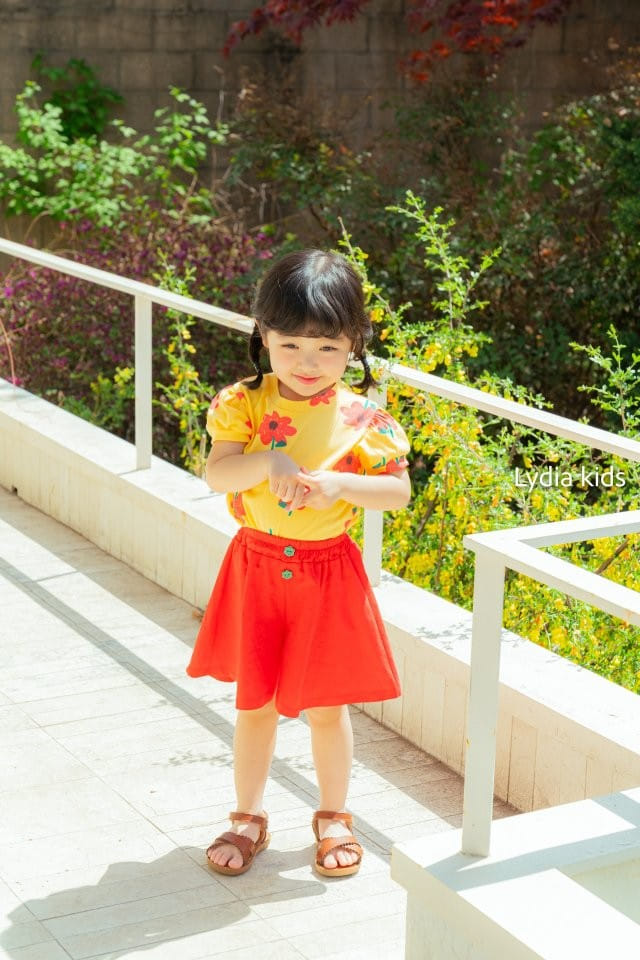 Lydia - Korean Children Fashion - #discoveringself - Flower Tee - 2