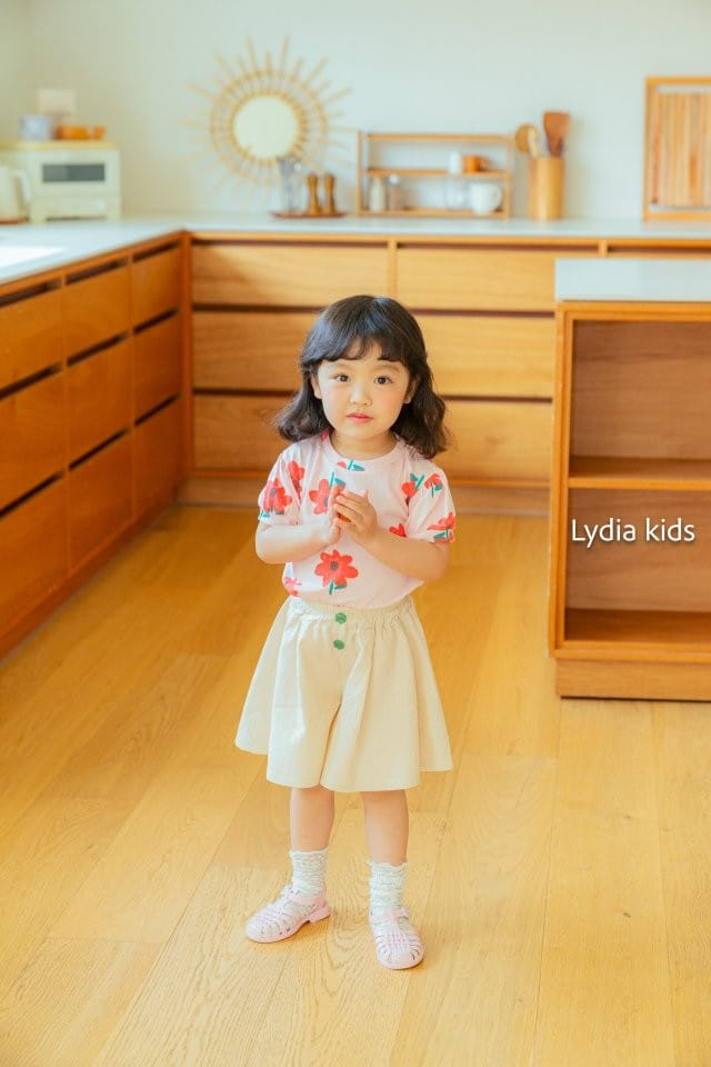 Lydia - Korean Children Fashion - #fashionkids - Flower Tee - 3