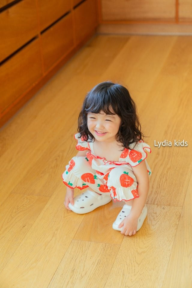 Lydia - Korean Children Fashion - #fashionkids - Apple Overalls - 2