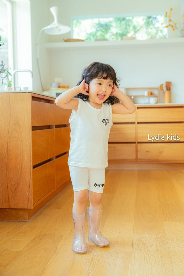 Lydia - Korean Children Fashion - #kidsstore - Love Layered Sleeveless Tee - 7