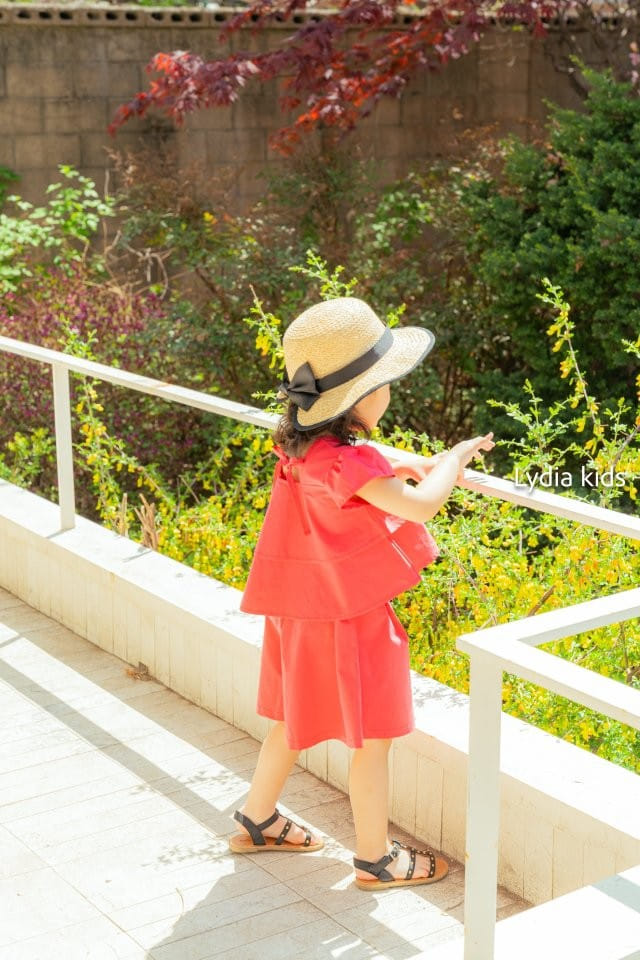 Lydia - Korean Children Fashion - #stylishchildhood - French Kan Top Bottom Set - 2