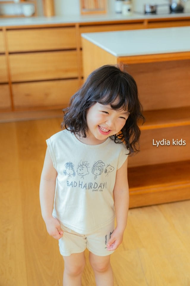 Lydia - Korean Children Fashion - #todddlerfashion - Friend Rop Bottom Set - 2