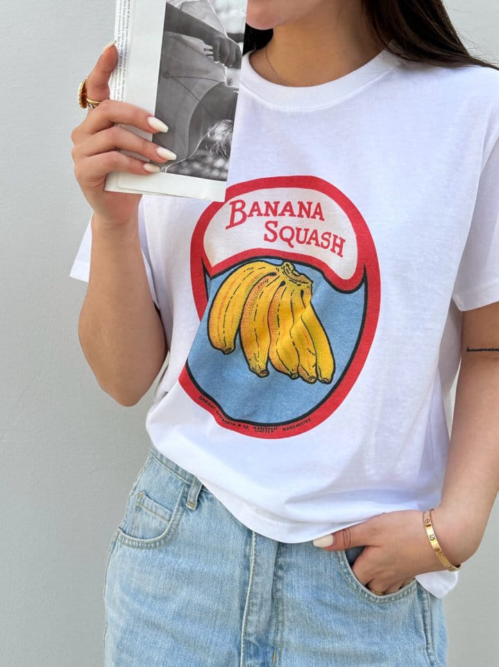 Marmar - Korean Women Fashion - #womensfashion - Banana Tee - 4