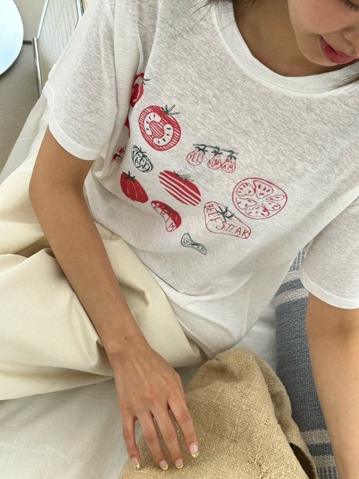 Marmar - Korean Women Fashion - #momslook - Tomato Tee - 3