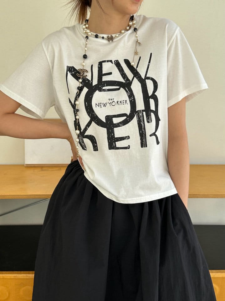 Marmar - Korean Women Fashion - #vintagekidsstyle - New York Tee - 8