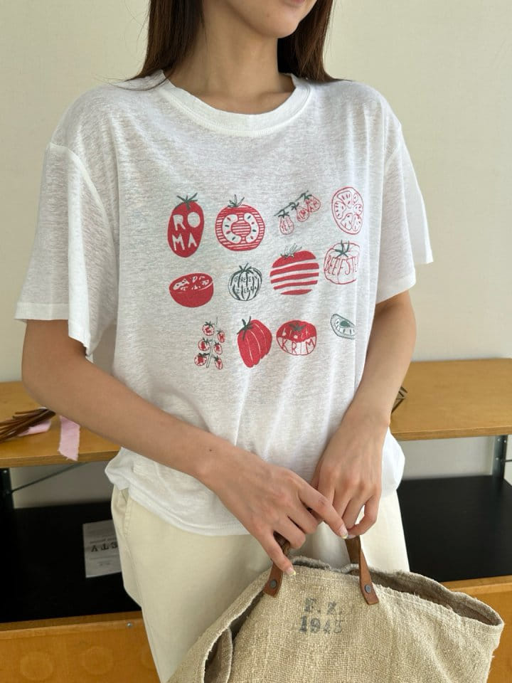 Marmar - Korean Women Fashion - #vintagekidsstyle - Tomato Tee - 6