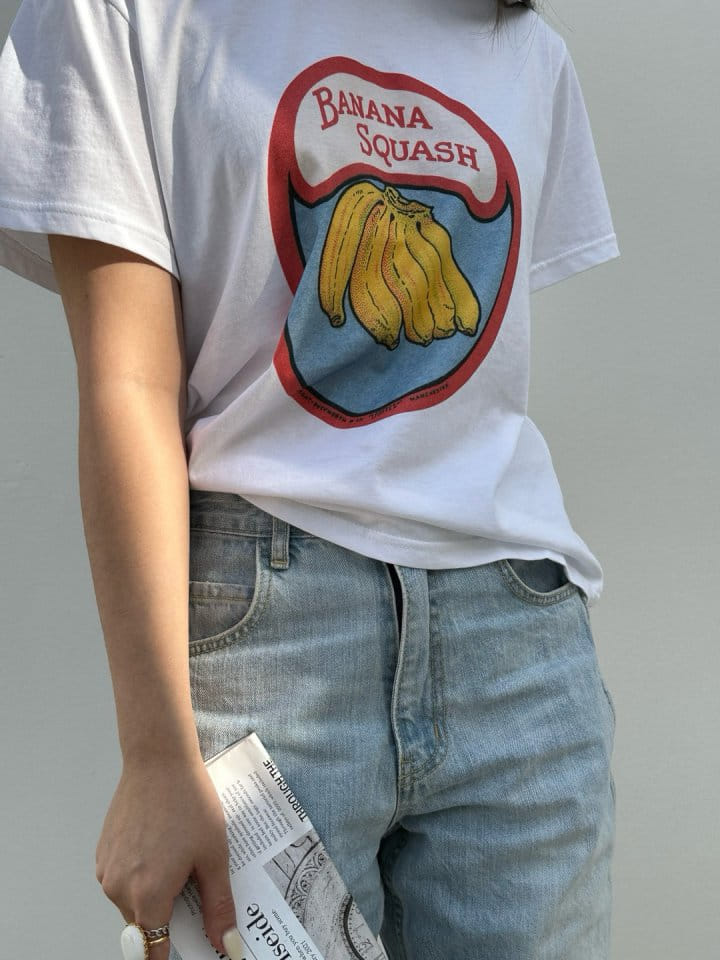 Marmar - Korean Women Fashion - #womensfashion - Banana Tee - 3