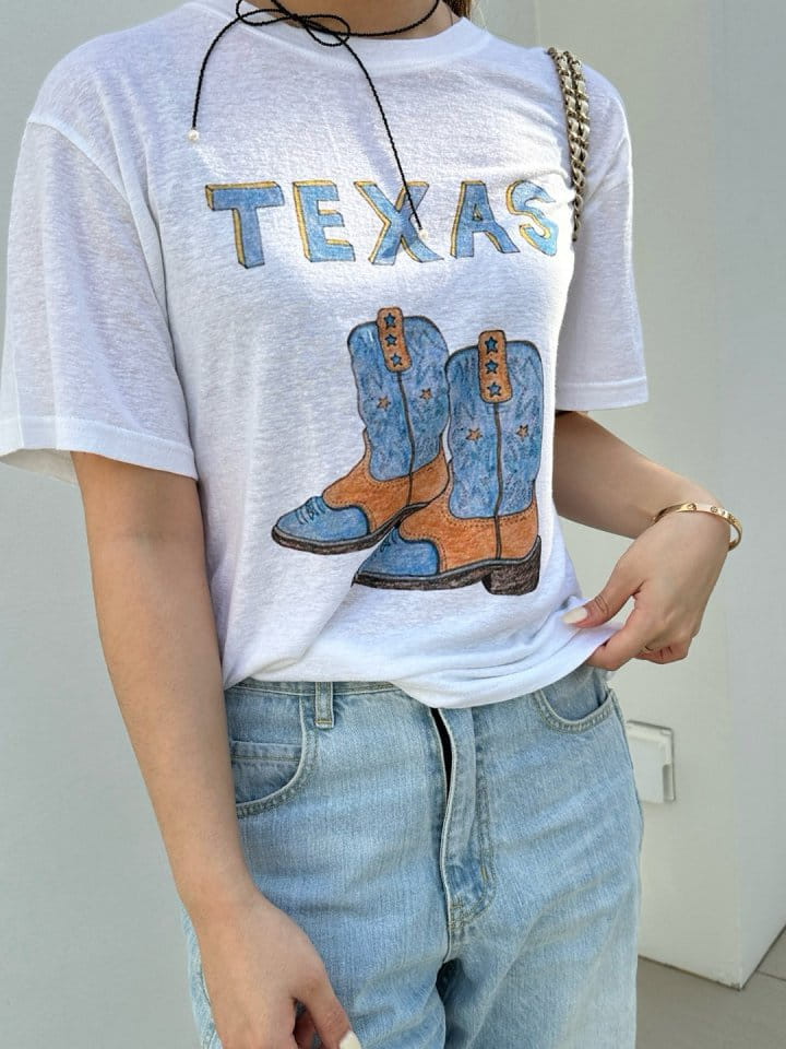 Marmar - Korean Women Fashion - #womensfashion - Texas Tee - 2