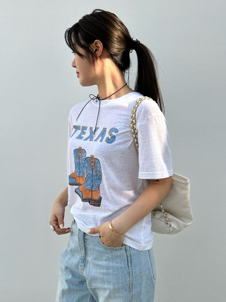 Marmar - Korean Women Fashion - #momslook - Texas Tee - 4