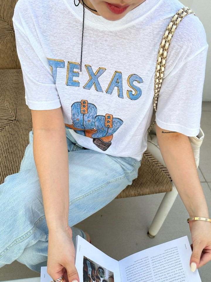 Marmar - Korean Women Fashion - #womensfashion - Texas Tee - 6