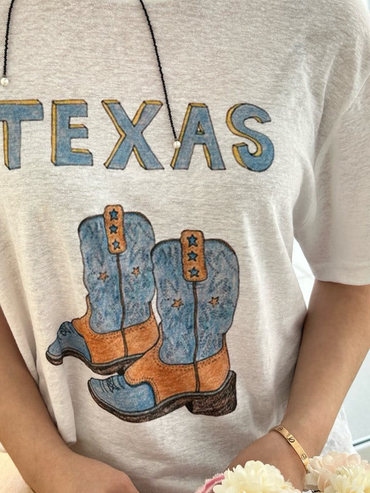 Marmar - Korean Women Fashion - #womensfashion - Texas Tee - 8