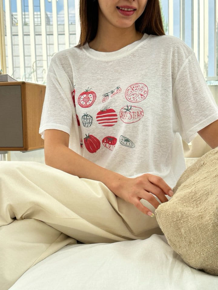 Marmar - Korean Women Fashion - #momslook - Tomato Tee - 4