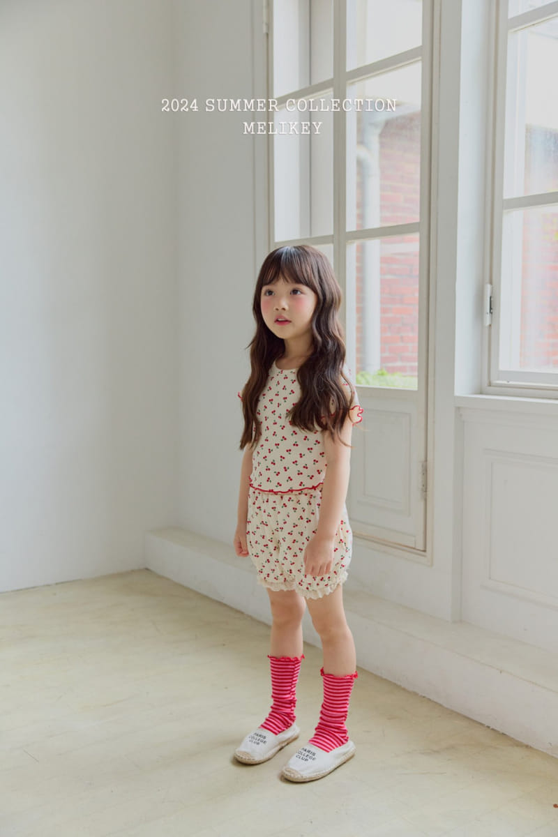 Melikey - Korean Children Fashion - #Kfashion4kids - Waffle Terry Tee - 6