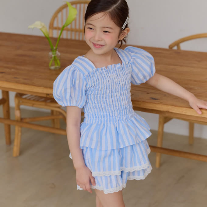 Melikey - Korean Children Fashion - #Kfashion4kids - Pocari Top Bottom Set