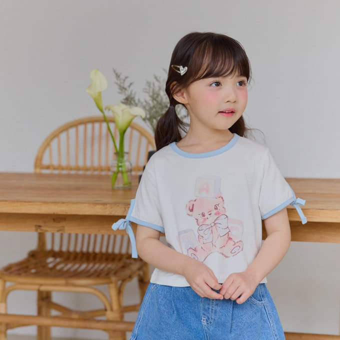 Melikey - Korean Children Fashion - #childrensboutique - ABC Bear Tee