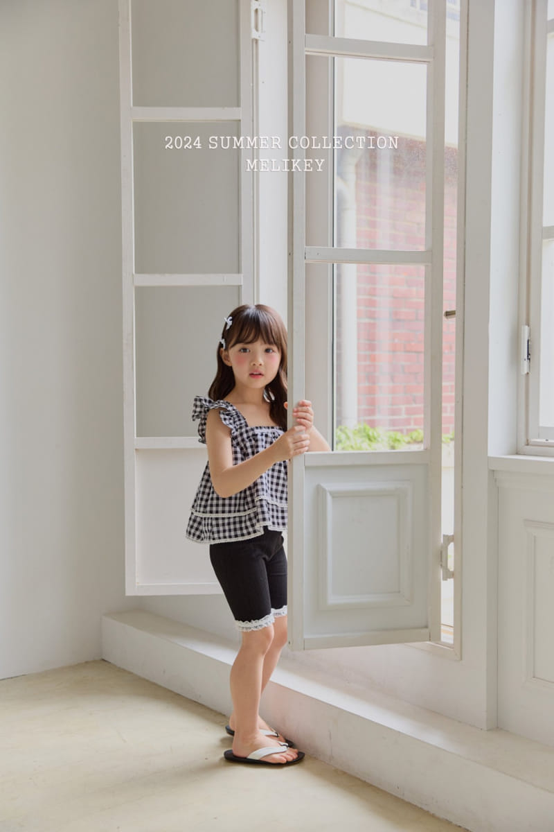 Melikey - Korean Children Fashion - #childrensboutique - Check Kan Kan Blouse - 9