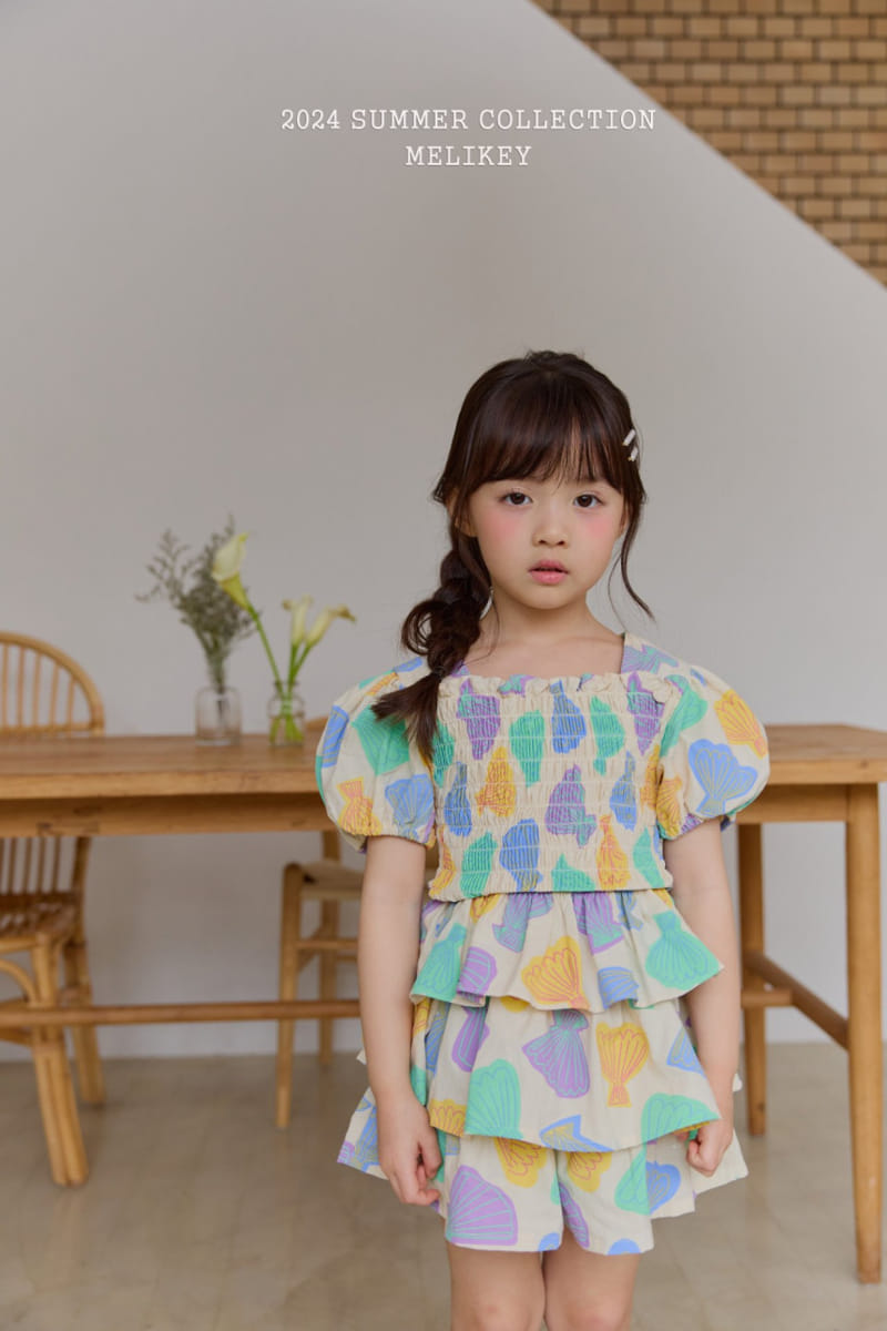 Melikey - Korean Children Fashion - #designkidswear - Cram Color Top Bottom Set - 7