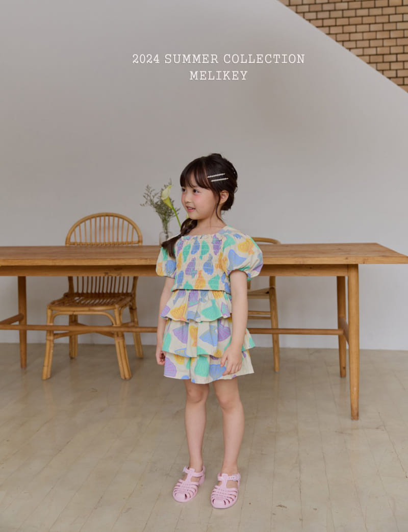 Melikey - Korean Children Fashion - #discoveringself - Cram Color Top Bottom Set - 8