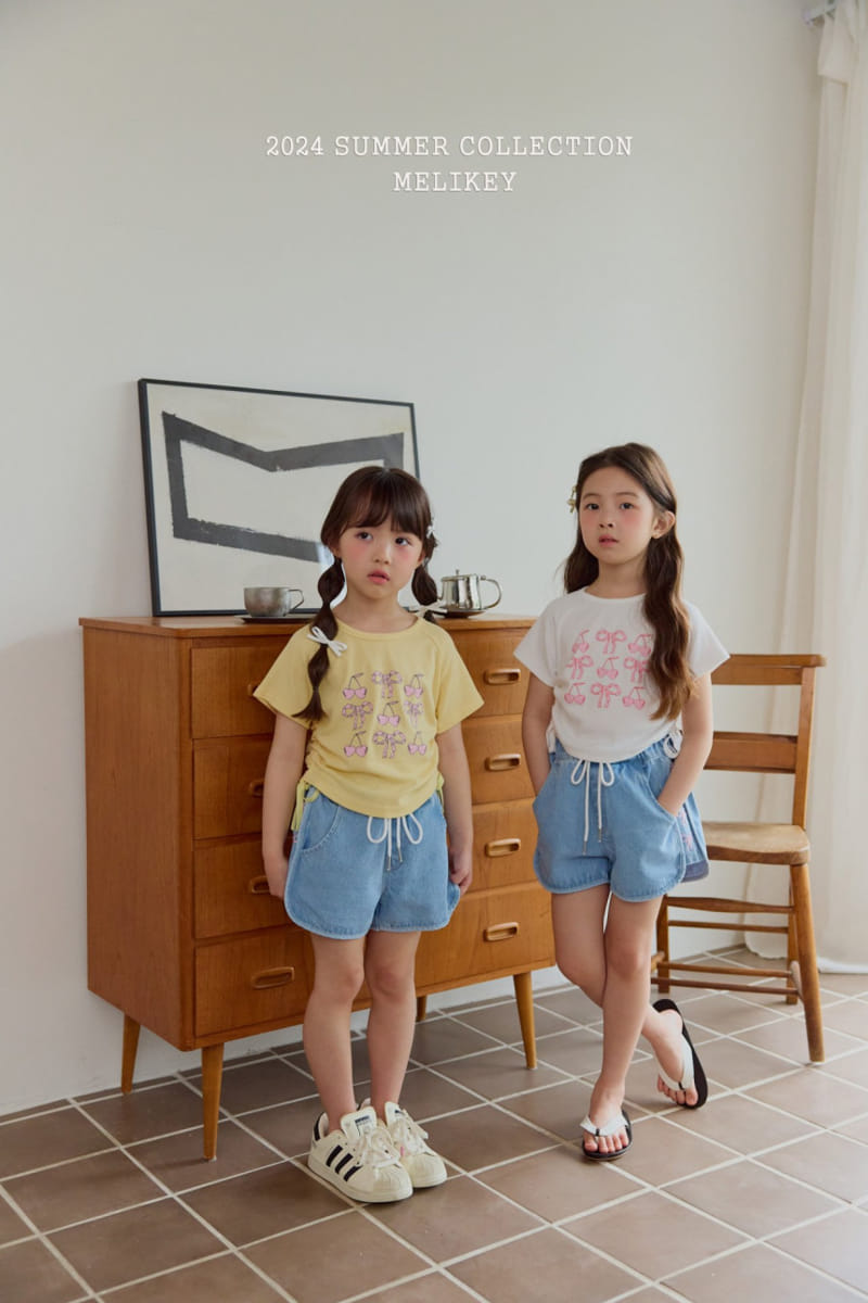 Melikey - Korean Children Fashion - #fashionkids - Cherry Ribbon Tee - 5