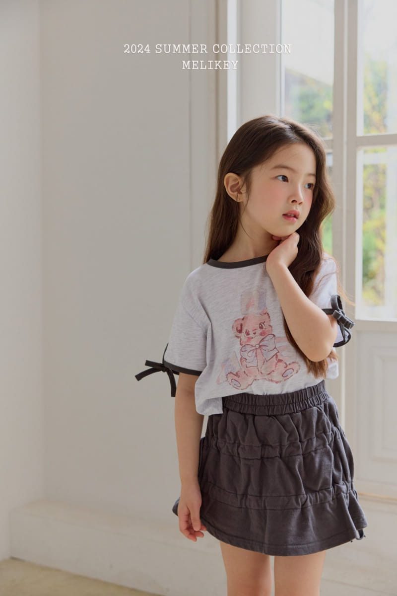 Melikey - Korean Children Fashion - #kidsshorts - ABC Bear Tee - 5