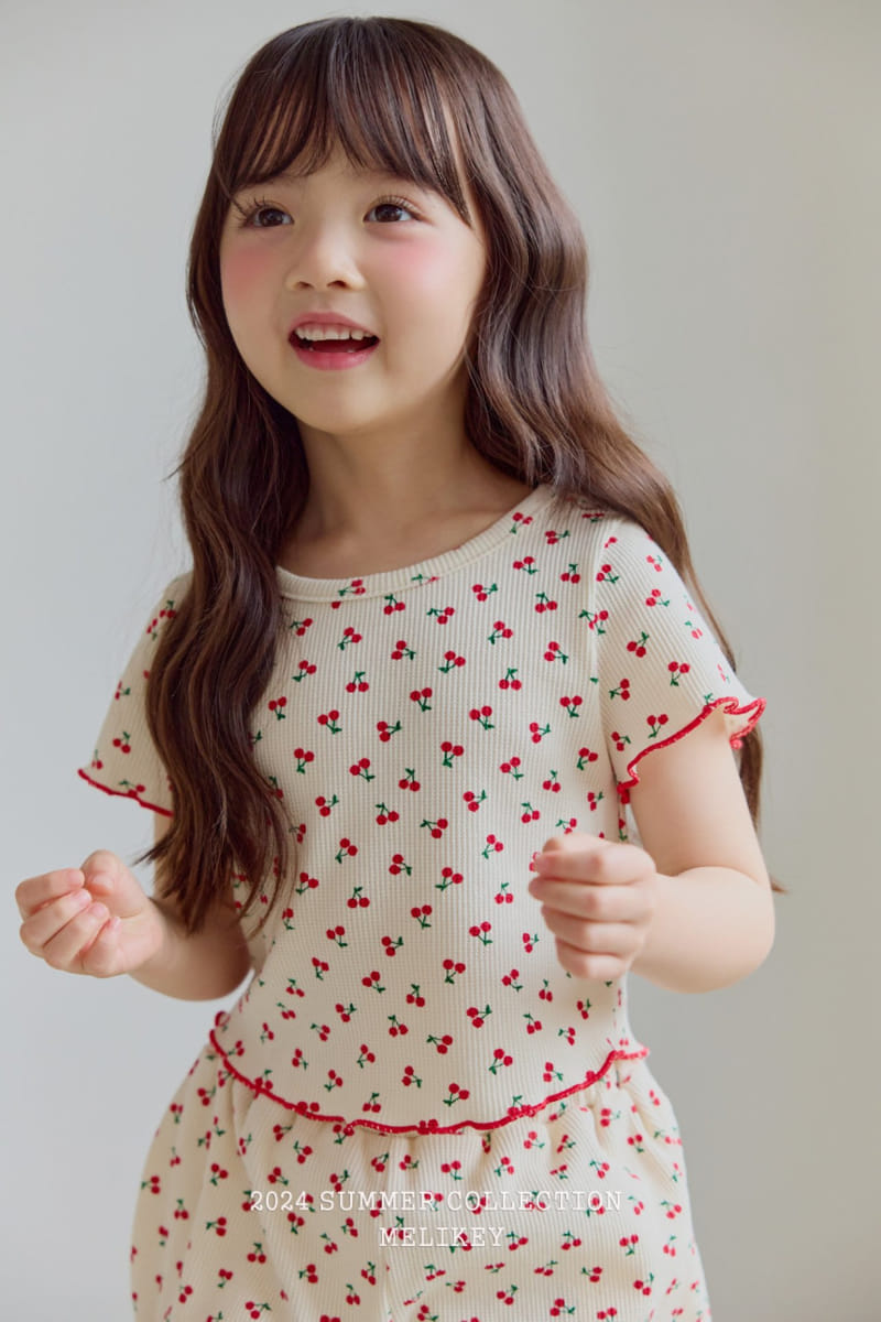 Melikey - Korean Children Fashion - #kidsshorts - Waffle Terry Tee - 3