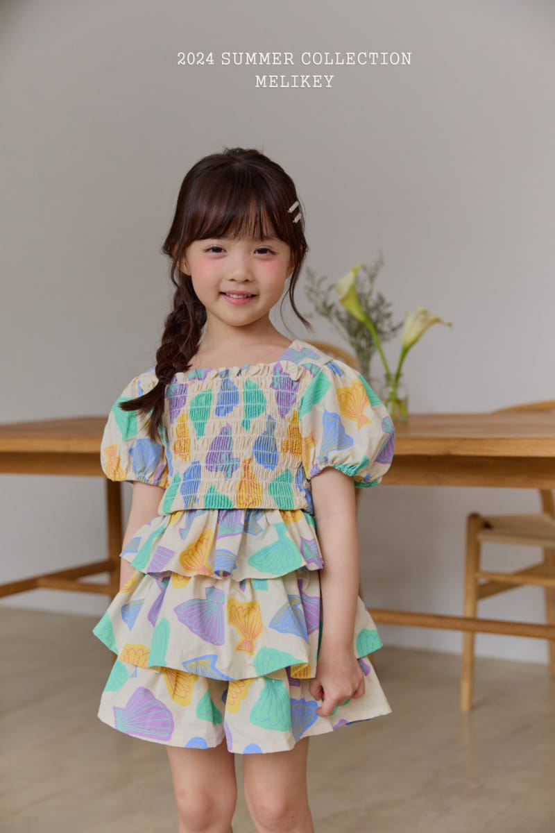 Melikey - Korean Children Fashion - #kidsstore - Cram Color Top Bottom Set - 11