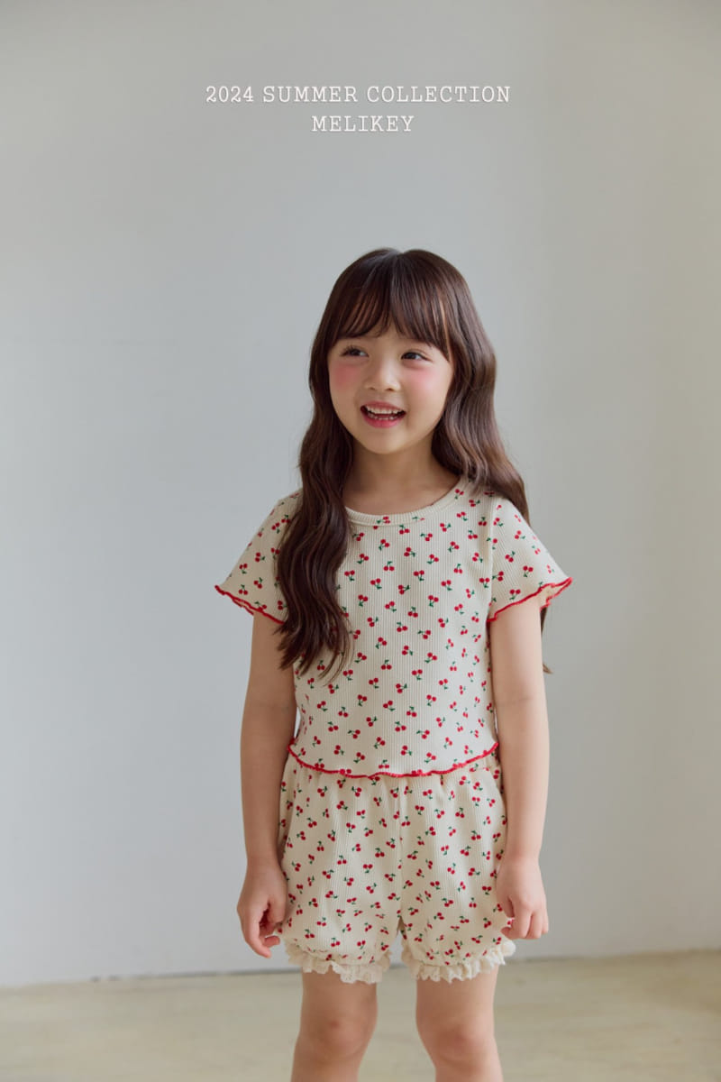 Melikey - Korean Children Fashion - #kidsshorts - Waffle Terry Tee - 4