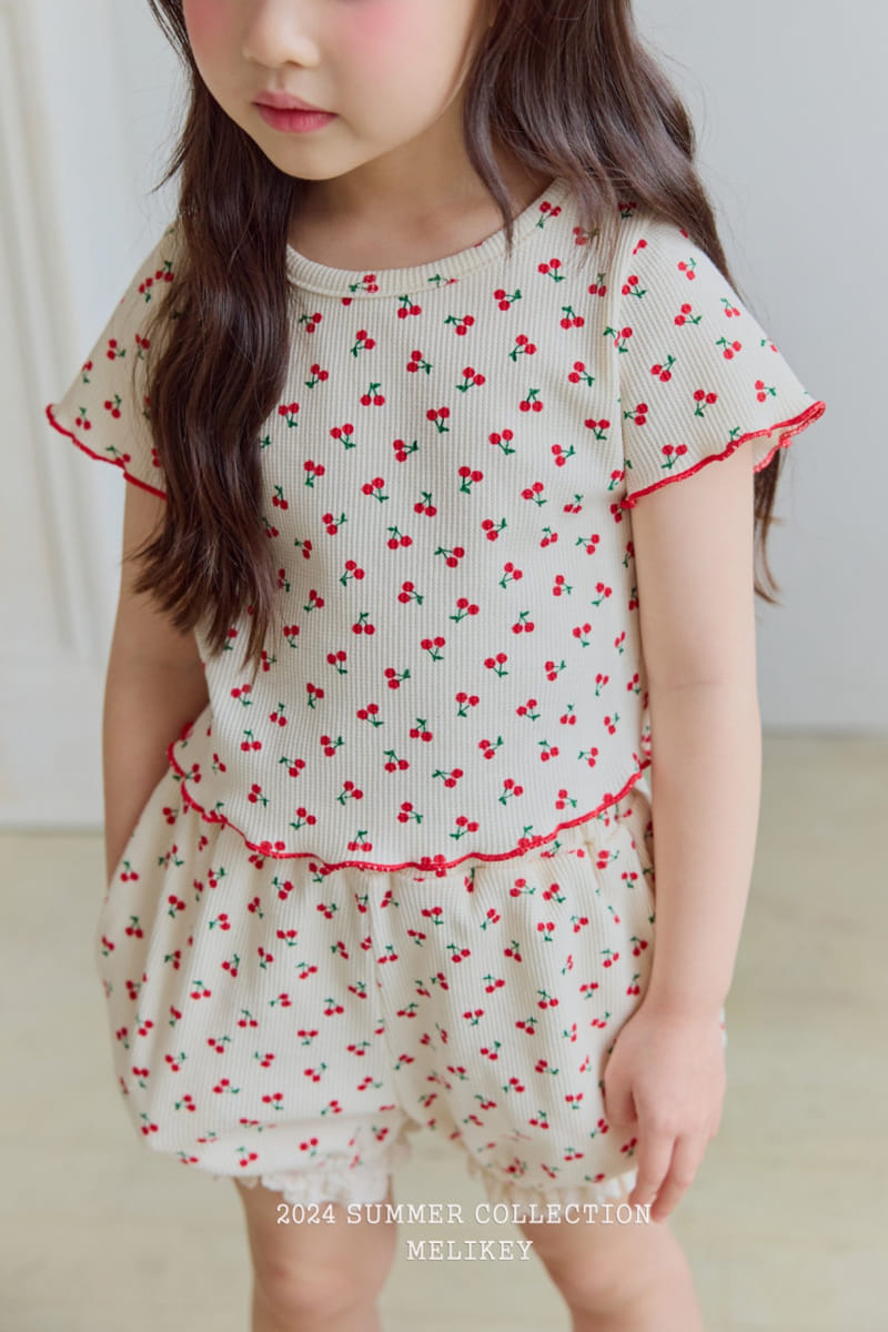 Melikey - Korean Children Fashion - #magicofchildhood - Waffle Terry Tee - 8