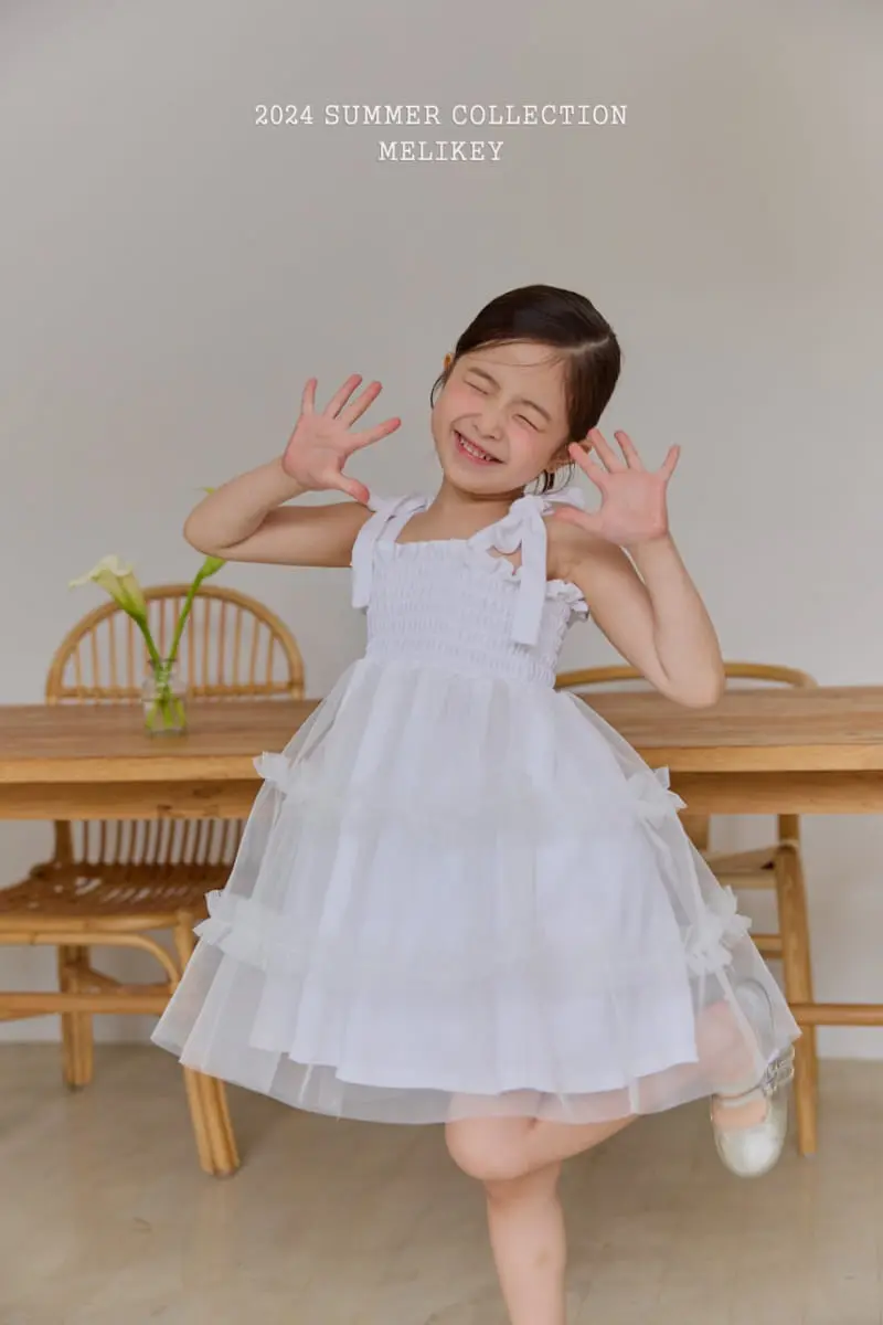 Melikey - Korean Children Fashion - #stylishchildhood - Party Sha One-Piece - 6