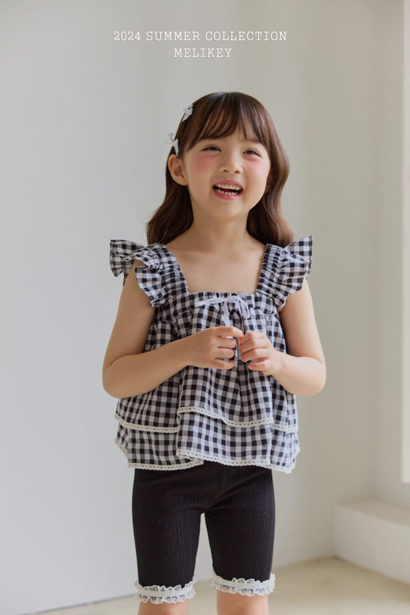 Melikey - Korean Children Fashion - #todddlerfashion - Check Kan Kan Blouse - 5