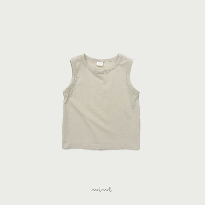 Melmel - Korean Children Fashion - #fashionkids - C L Sleeveless Tee - 7