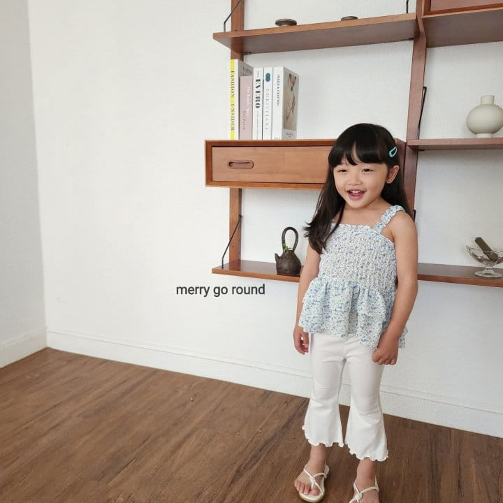 Merry Go Round - Korean Children Fashion - #magicofchildhood - Flower Kan Kan Sleeveless Tee - 3