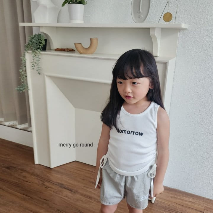 Merry Go Round - Korean Children Fashion - #minifashionista - String Sleeveless Tee - 6