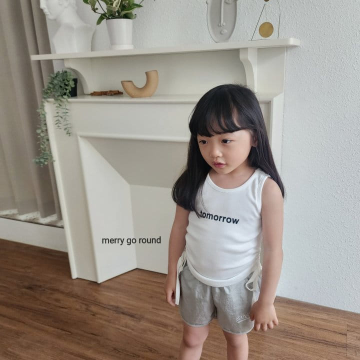 Merry Go Round - Korean Children Fashion - #prettylittlegirls - String Sleeveless Tee - 7