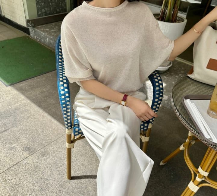 Merry J - Korean Women Fashion - #restrostyle - L Cape Short Sleeve Knit - 8