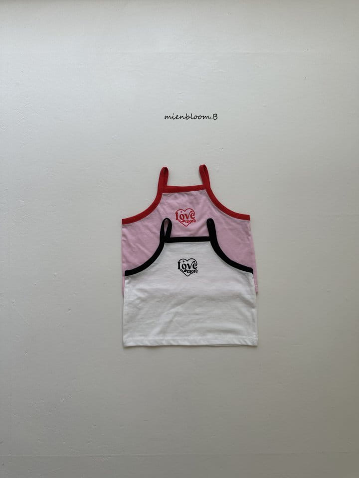 Mienbloom B - Korean Children Fashion - #childofig - Love Sleeveless Tee - 2