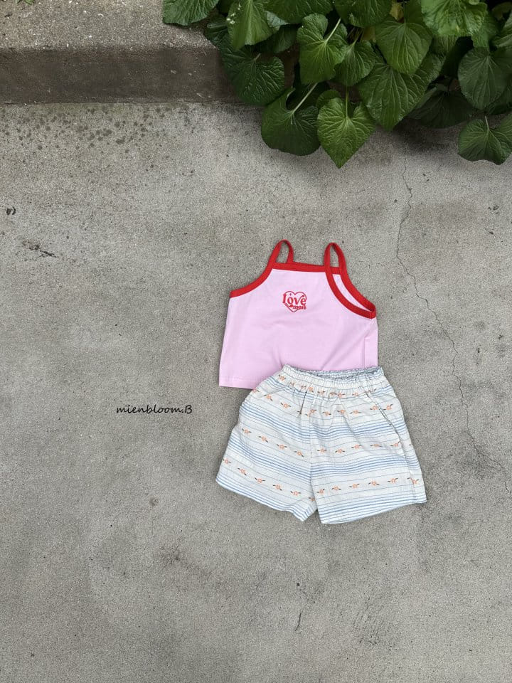 Mienbloom B - Korean Children Fashion - #kidzfashiontrend - Love Sleeveless Tee - 9