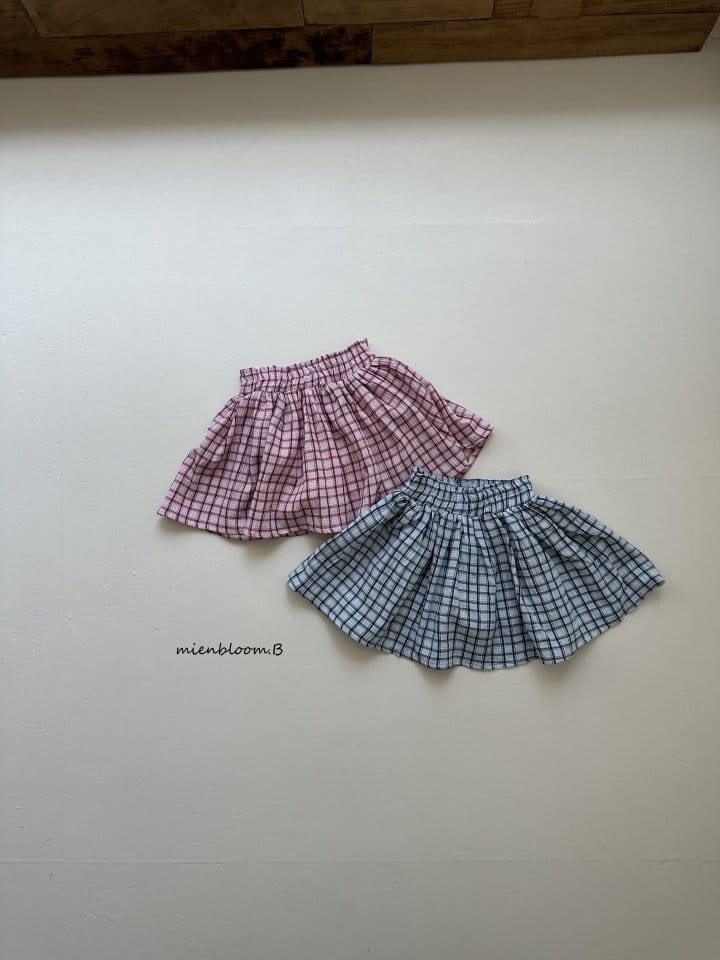 Mienbloom B - Korean Children Fashion - #littlefashionista - Check Mango Skirt