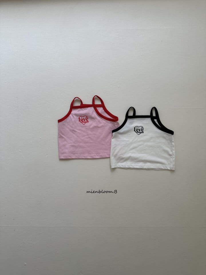 Mienbloom B - Korean Children Fashion - #stylishchildhood - Love Sleeveless Tee