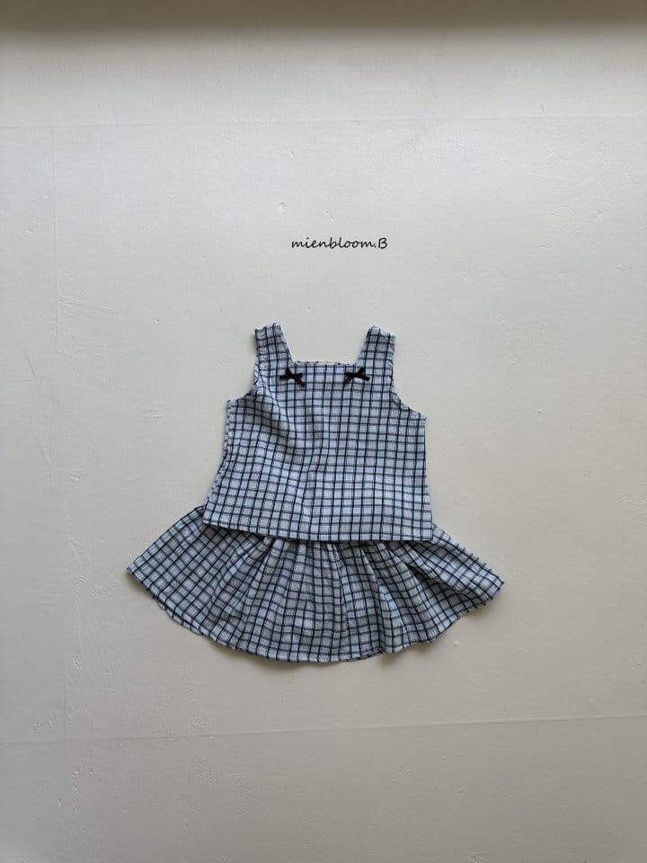 Mienbloom B - Korean Children Fashion - #todddlerfashion - Check Mango Skirt - 5