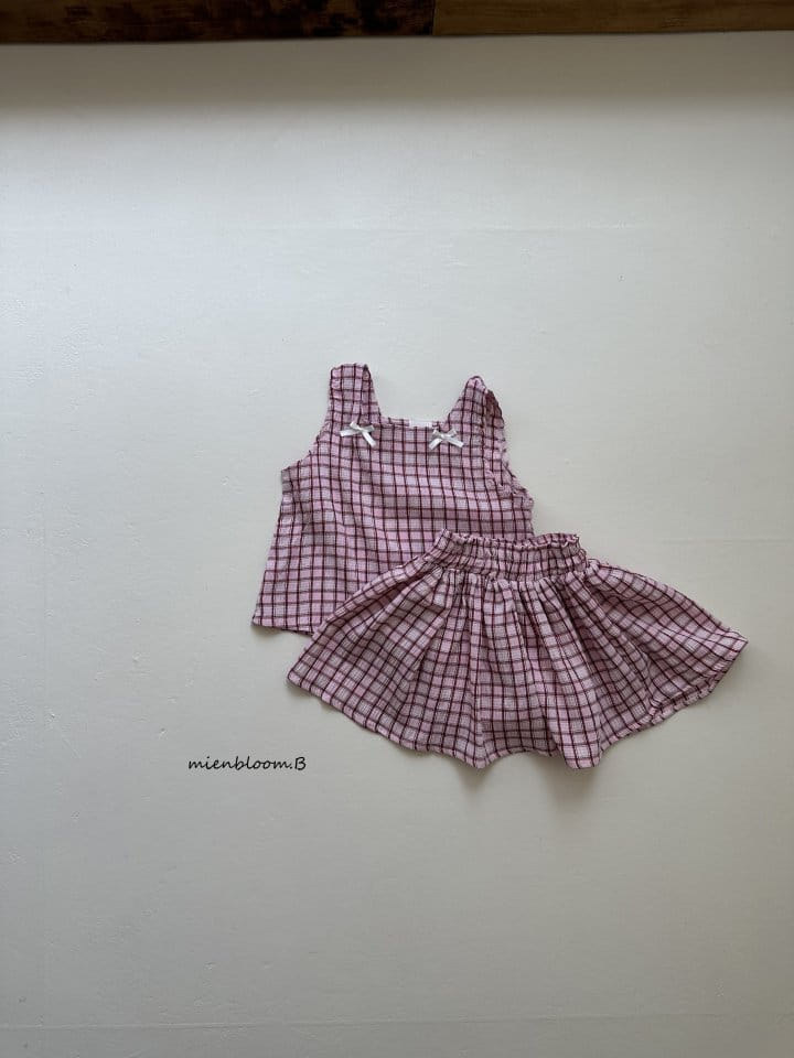 Mienbloom B - Korean Children Fashion - #toddlerclothing - Check Mango Skirt - 6