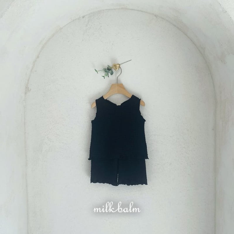 Milk Balm - Korean Children Fashion - #Kfashion4kids - Bring Sleeveless Top Bottom Set - 7